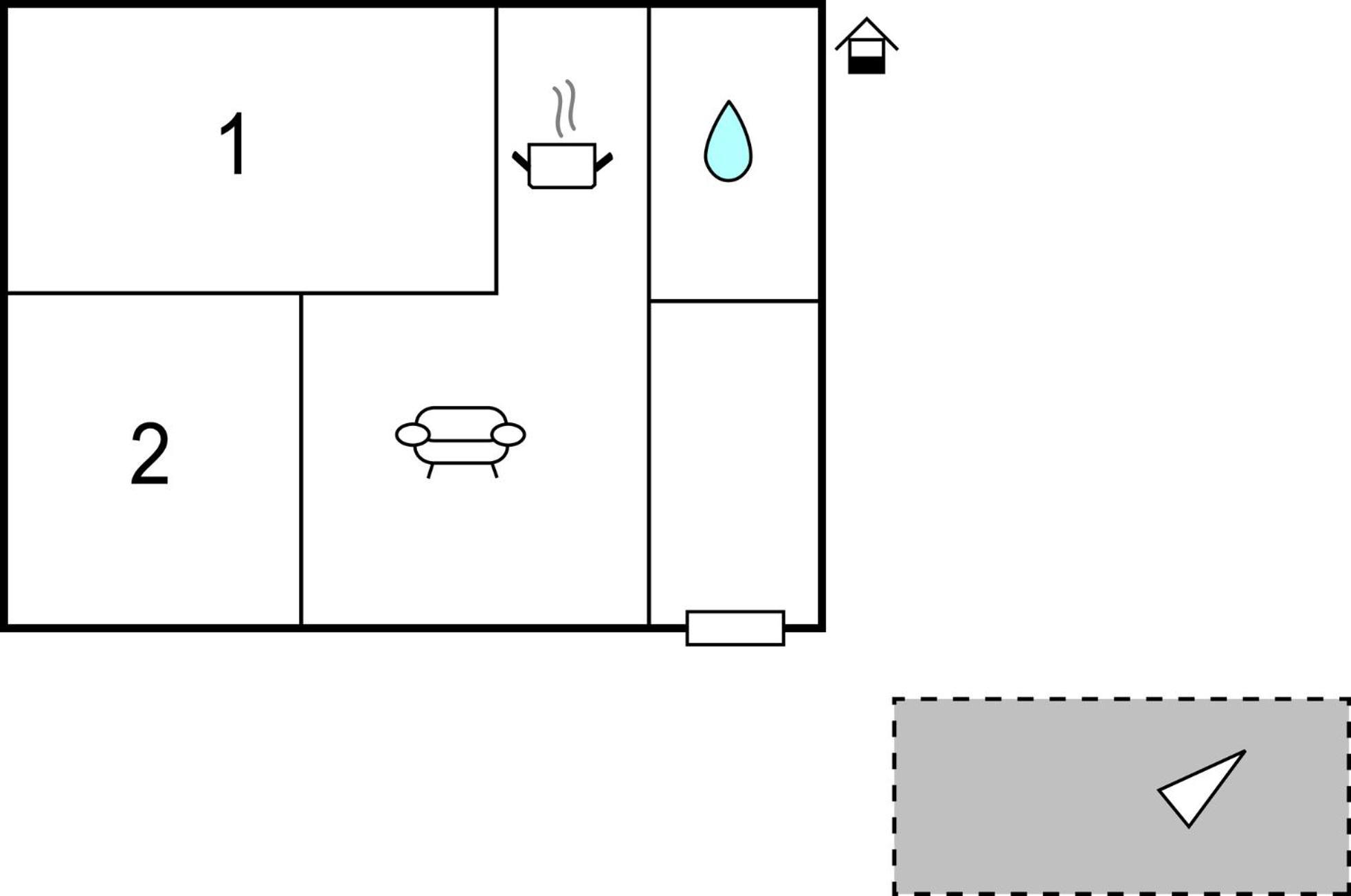 2 Bedroom Cozy Home In Bosiljevo Eksteriør billede